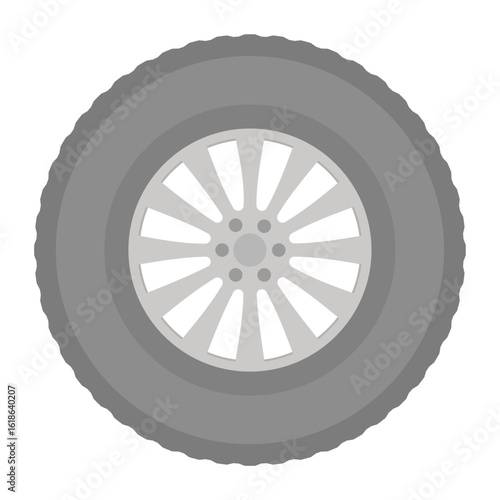 車のタイヤのイラスト