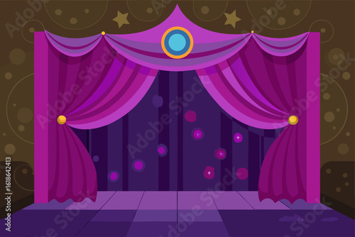   enchanted wall   curtain digital backdrop   h