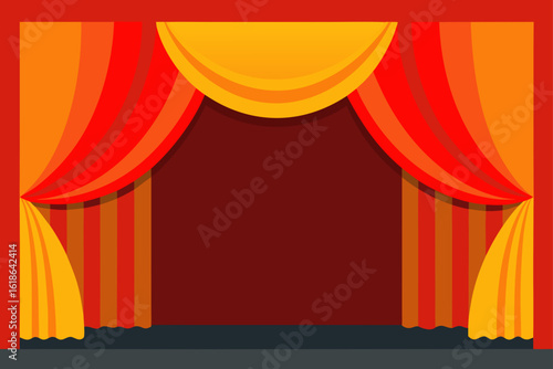   cinematic curtain   wall backdrop   dramatic 