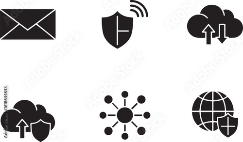  Secure Network Shield Icon