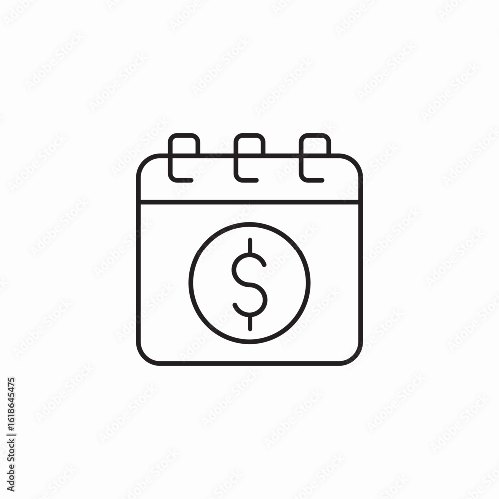 finances calendar icon sign vector finances calendar icon sign vector