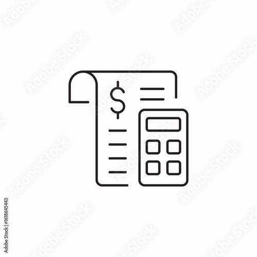 finances calculation icon sign vector