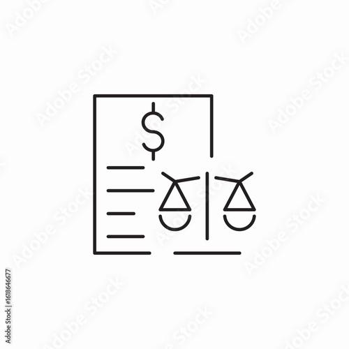 law transactions icon sign vector