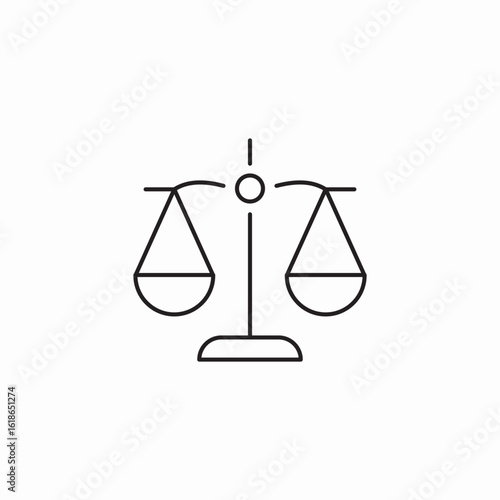 law balance icon sign vector