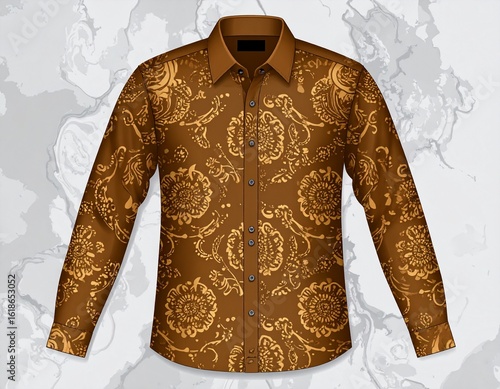 Standing Long sleeve batik Indonesia 