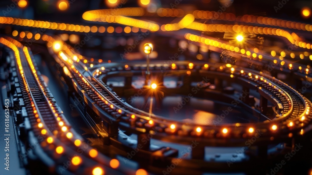 Obraz premium Conveyor belt system technology