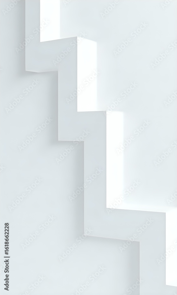 Fototapeta premium 幾何学模様の白背景