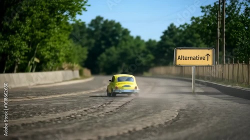 Wallpaper Mural Signposts the direct way to Alternative Torontodigital.ca