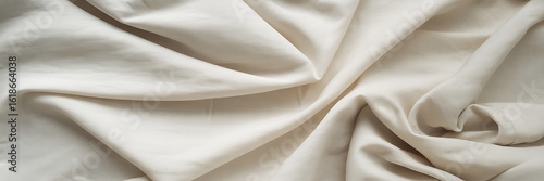 Beige fabric with soft folds