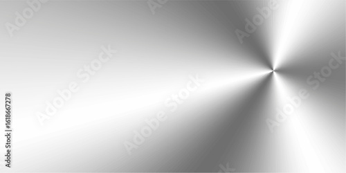 Abstract light shining on a brushed metallic grey stainless steel background