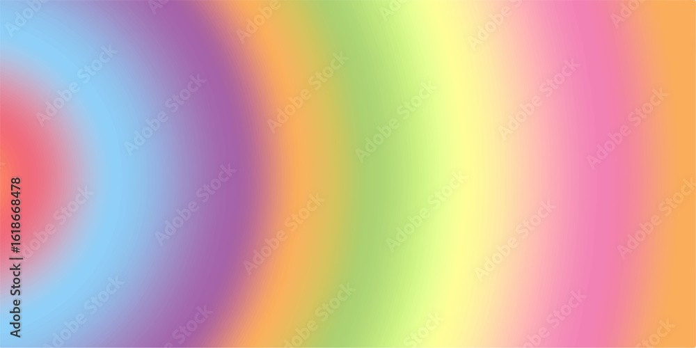 Obraz premium Abstract design featuring a vibrant rainbow spectrum pattern of colorful light waves and gradients