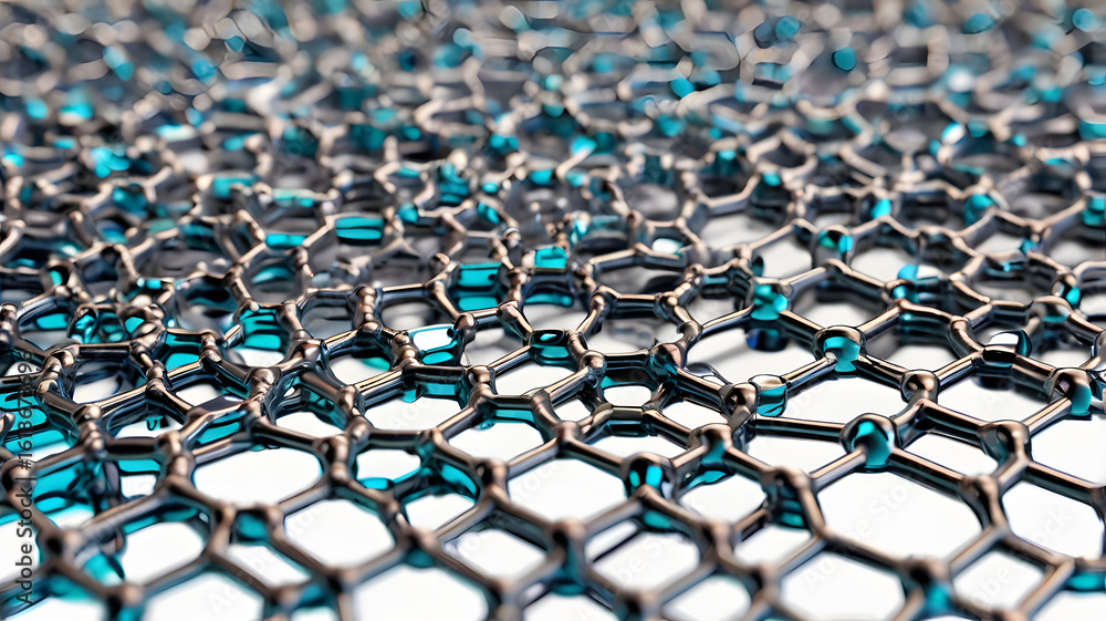 Obraz premium nanomaterials under a microscope
