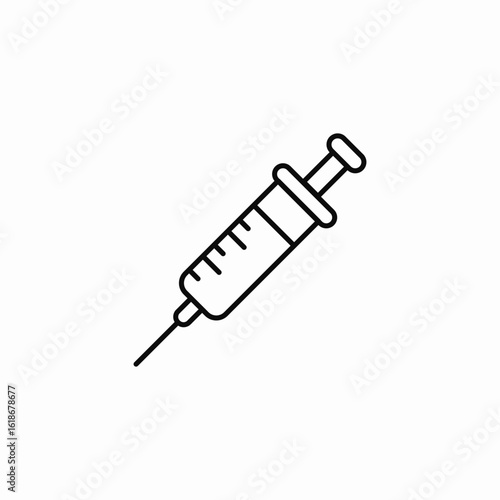 medical injection icon sign vector