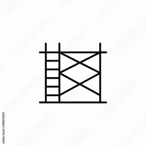 scaffolding tool icon sign vector