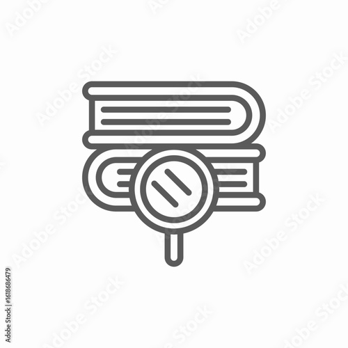 search books icon sign vector