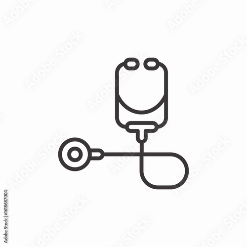 stethoscope medical icon sign vector