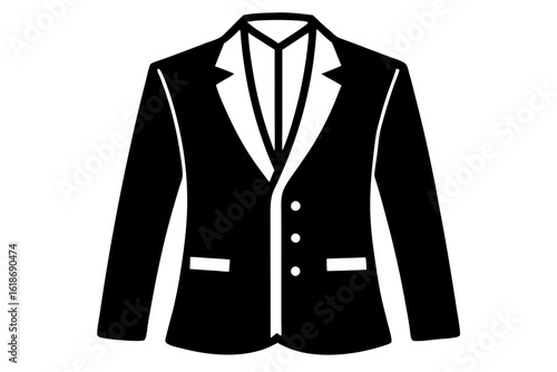 Smart blazer vector in businesswear design with side pocket features