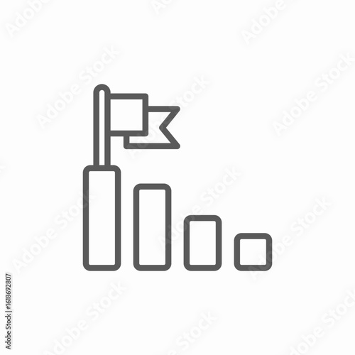 final data bars icon sign vector
