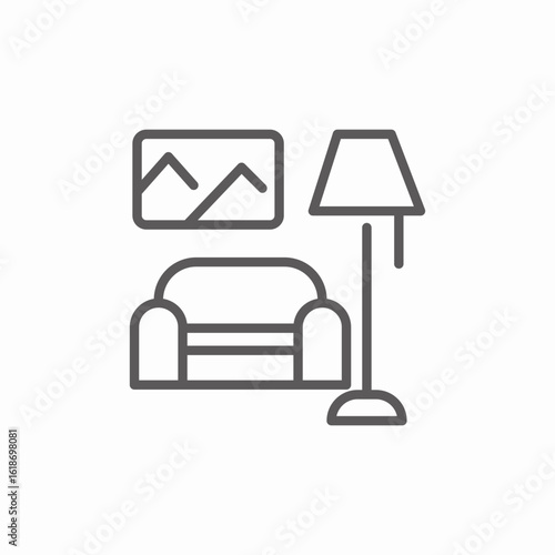 reading corner icon sign vector