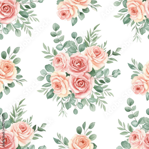 Soft pink roses isolated on transparent background