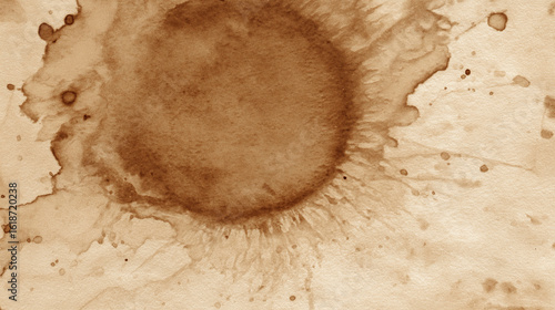 Faint coffee stain texture on paper