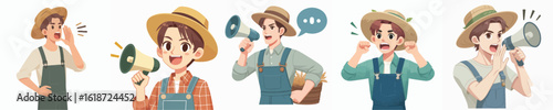 farmer character vector is shouting