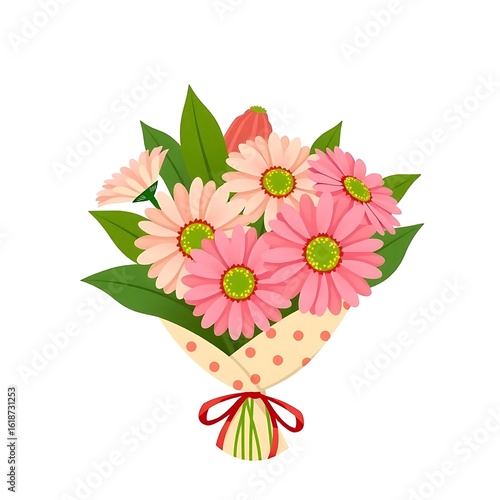 Wallpaper Mural A beautiful bouquet of pink gerbera daisies Torontodigital.ca