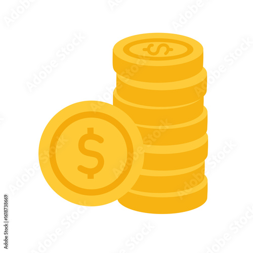 Stack of Gold Coins – Financial Wealth and Savings Concept