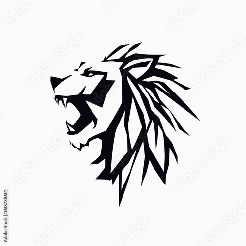 Wild animal head tattoo vector illustration featuring a powerful lion, a fierce wolf, and a mythical dragon in a tribal, black silhouette design