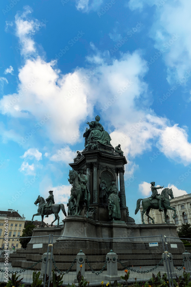 Vertical photo of the The Maria Theresa Memorial in Vienna-Austria. Vertical photo of the The Maria Theresa Memorial in Vienna-Austria.