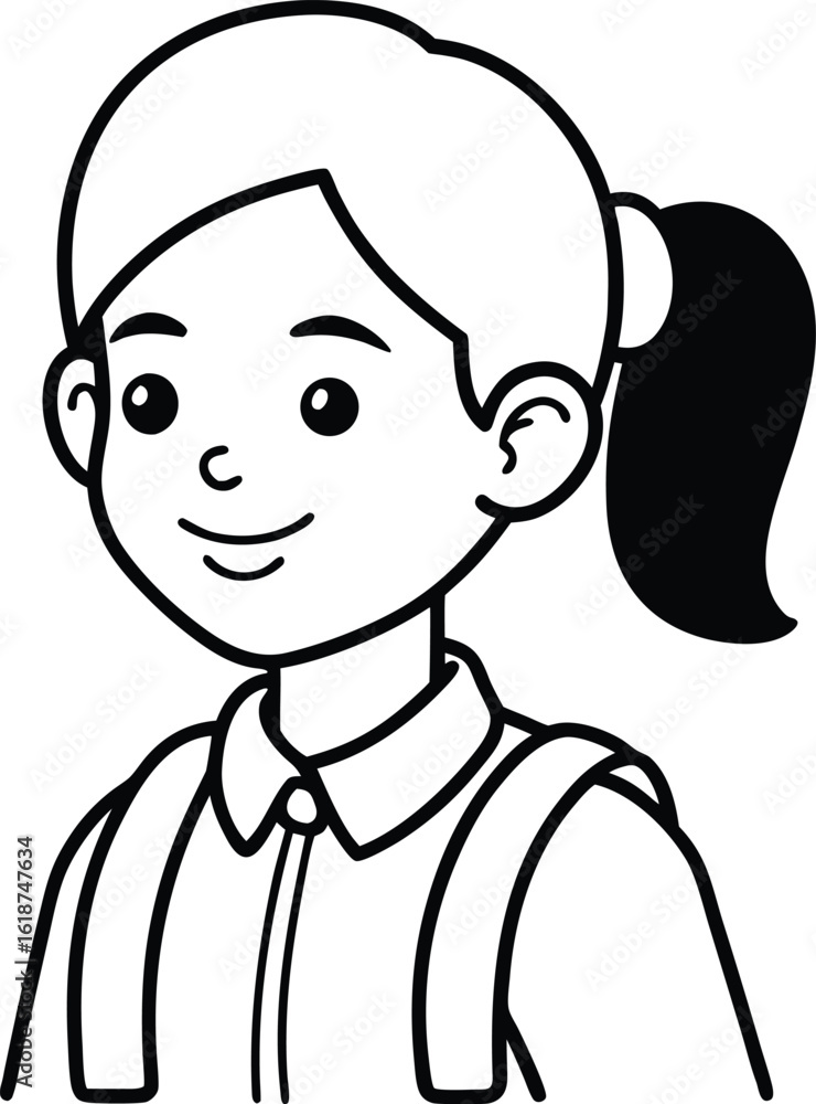back to school vector with cartoon student back to school vector with cartoon student