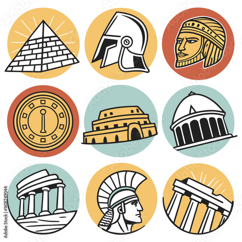Ancient Civilizations Icons