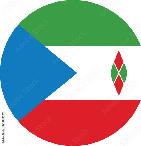 Free Download creative african flag icon with geometric shapes in circular flat design - GFXLoad