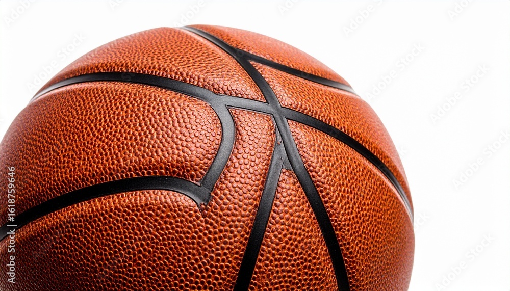 Orange basketball with black grooves and pebbled texture, angled on white backdrop—symbol of athleticism, team sport, and precision in motion. Orange basketball with black grooves and pebbled texture, angled on white backdrop—symbol of athleticism, team sport, and precision in motion.