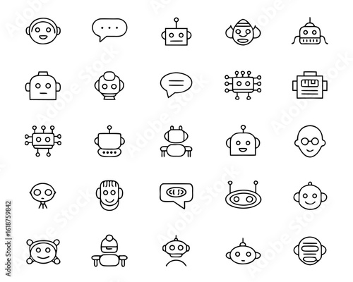 Modern ai chatbot robot with speech bubble communication symbol for digital assistance and virtual interaction