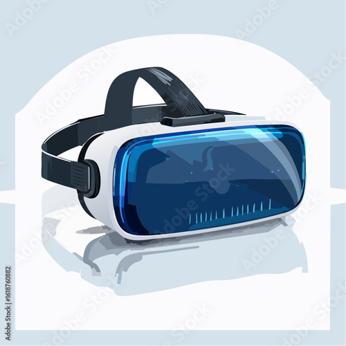 Immerse yourself in virtual worlds with this sleek, modern VR headset for ultimate gaming and exploration experiences.