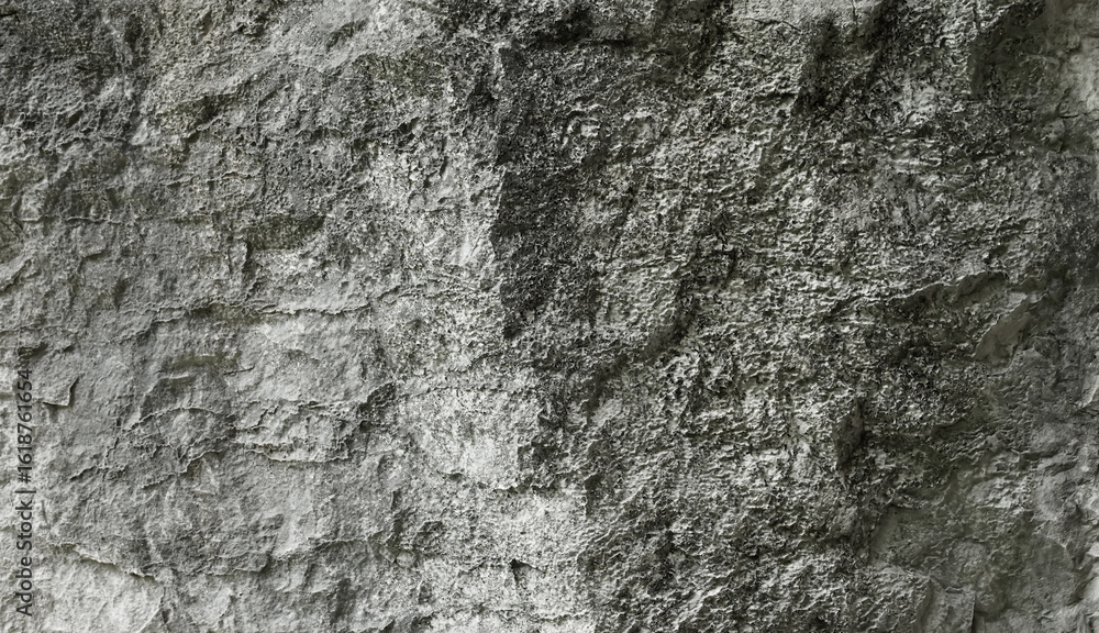 Αυτοκόλλητο Rough grey cave wall surface for abstract background and texture