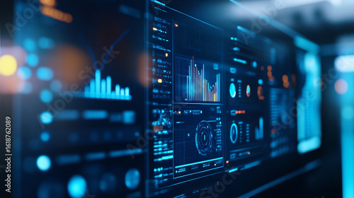 Wallpaper Mural Close-up of touch screen interface with automation test suite results in enterprise office Torontodigital.ca