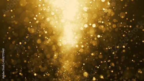 Golden Light Particle Background -2