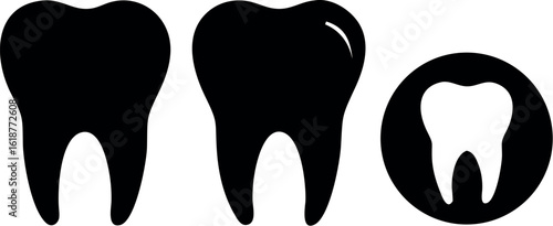 teeth icon vector