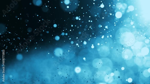 Blue Light Particle Background -3