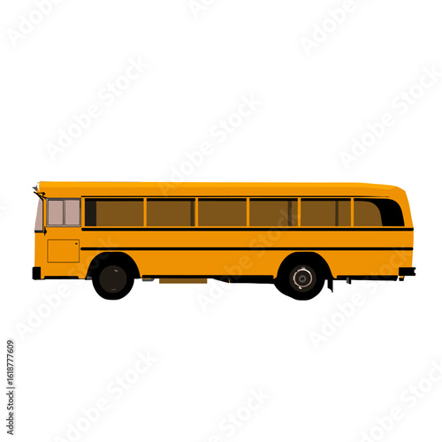 Wallpaper Mural A yellow school bus, a symbol of education and childhood. Torontodigital.ca