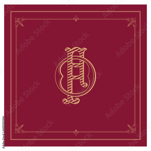 OF, FO, logo OF, Letter OF,  Monogram OF,Wedding Monogram, Wedding Logo, Logo Design , Monogram Vintage