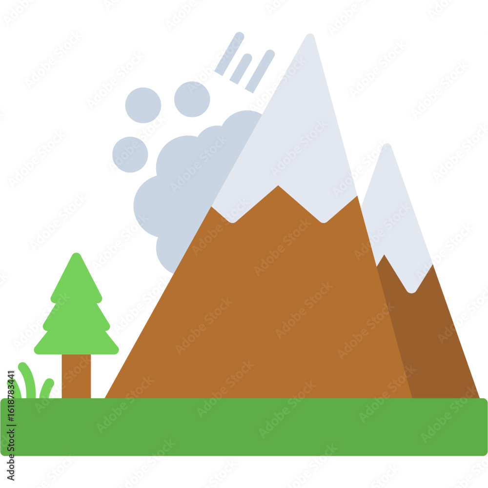 Fototapeta premium Avalanche icon