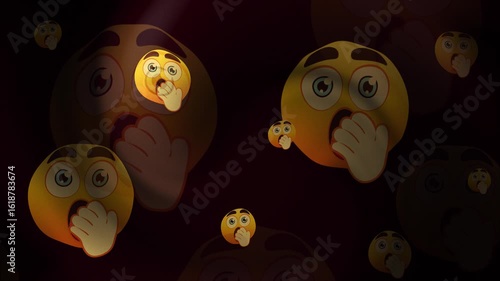 Emoji Surprised Background Loop