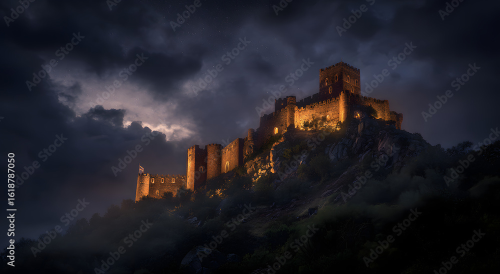 Fototapeta premium castle in the night