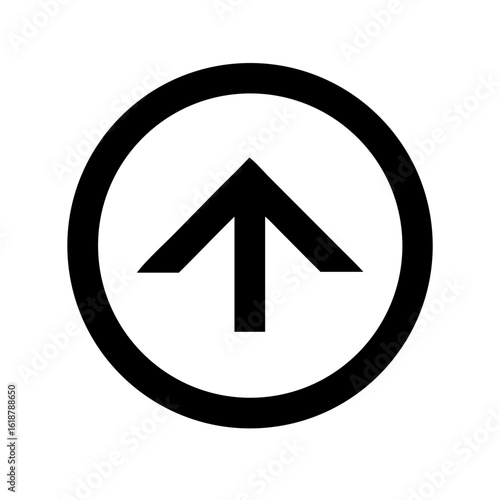Free Download Arrow circle up alternative icon vector illustration - GFXLoad