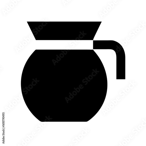 Coffee pot alternative icon vector illustration