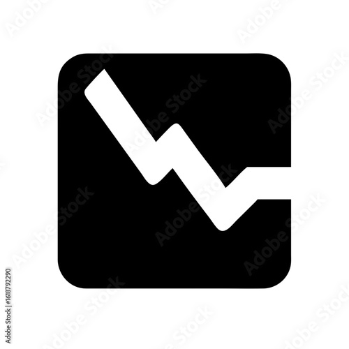 Image broken icon vector illustration