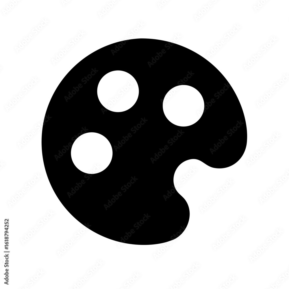 Fototapeta premium Palette circle icon vector illustration